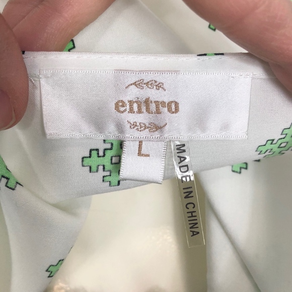 Fun Aztec Print Kimono with Fringe F452 - Picture 6 of 7